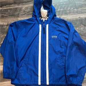 Chaps Ralph Lauren Royal Blue Hooded Windbreaker - Mens L